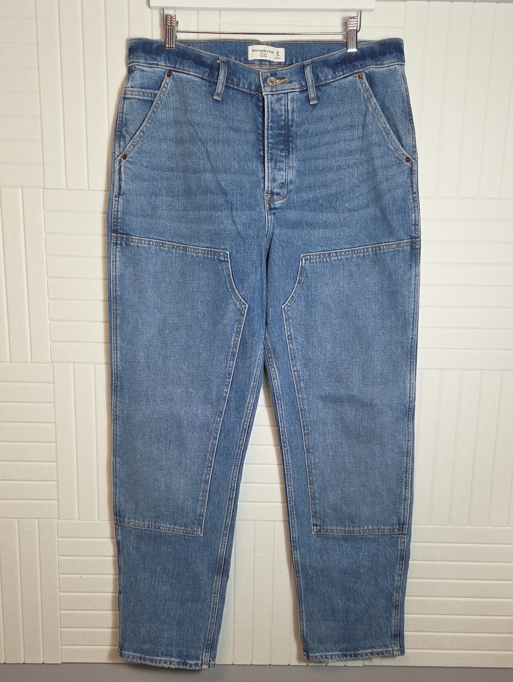 Abercrombie & Fitch The Dad High Rise Buttonfly Jeans Size 14